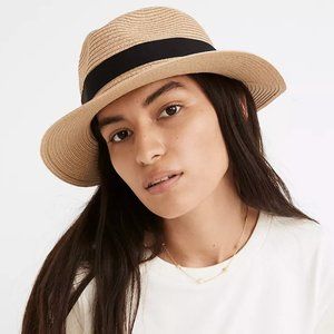Packable Braided Straw Hat from Madewell, Size S/M